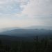 Proti spodnjim Bohinjskim goram; zaradi vročine slaba vidljivost