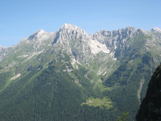 Neznana planina pod gorami desno od Montaža