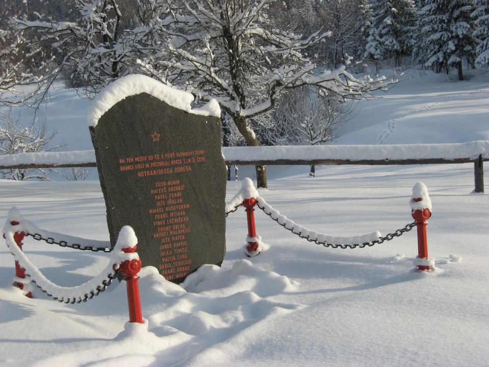 Partizanski spomenik v Sv. Ani