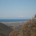 Pogled na Piranski zaliv in zasnežene Julijce