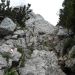 plezalni del na prehodu na Lipanska vratca