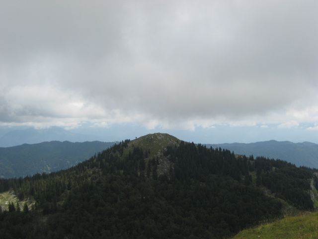 Pogled nazaj na Kosmati vrh