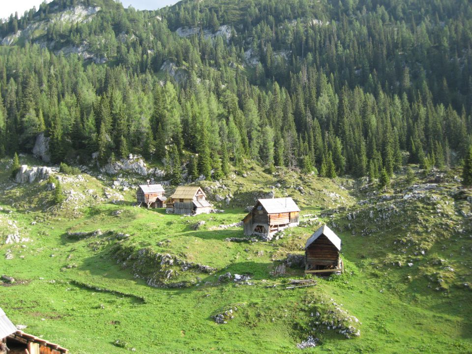 planina Dedno polje v jutranjem soncu