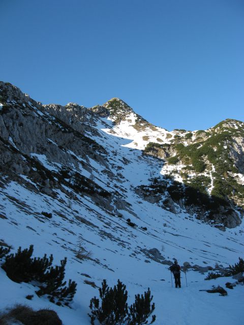 Na severni strani viševnika je zima