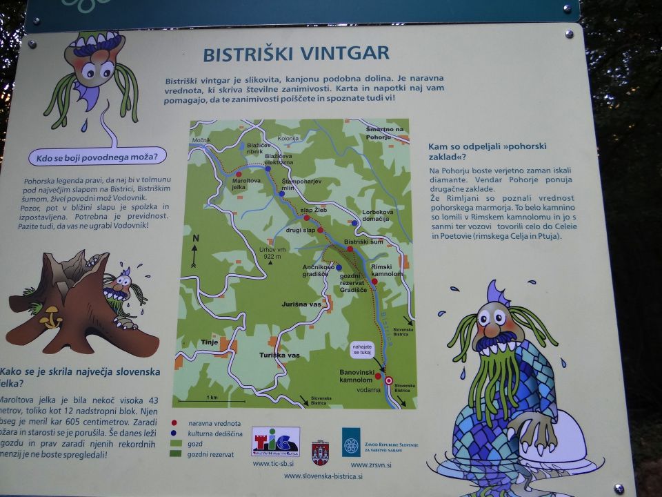 pred vhodom v bistriški vintgar