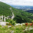 pogled na skalni rob nad spodmoli ušesa istre