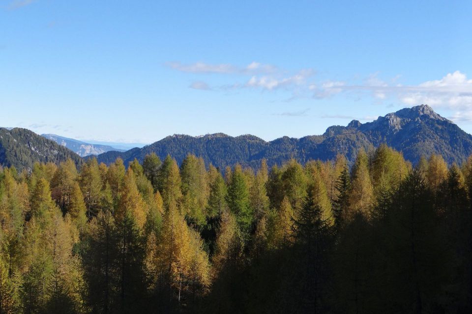 višarje in kamniti lovec s poti na krniško glavico