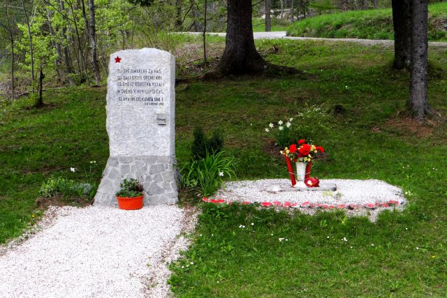 Zelo lep partizanski spomenik v ledinah...