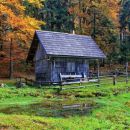 lovska koča na brežičih (planina podvežak)