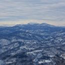 pogled čez hribe in doline proti risnjaku