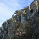 stene nad potjo, priljubljena plezališča