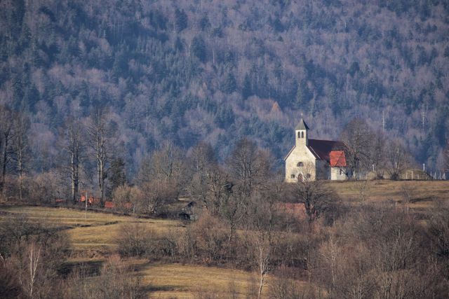 Pogled na sv. antona pri kovači vasi iz starega trga