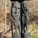 lesene skulpture ob poti vače -klenik